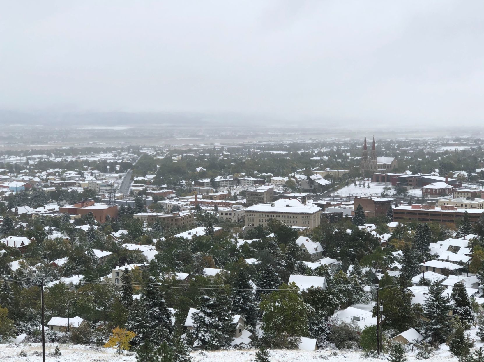 Snow over Helena